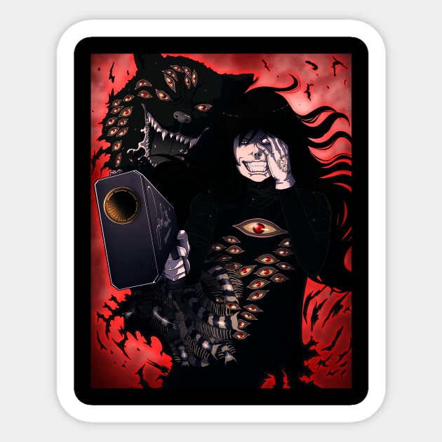 Alucard Sticker by DeyvidEndo182